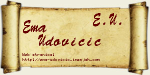 Ema Udovičić vizit kartica